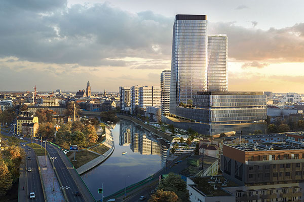 Projekt Quorum wyrośnie przy ul. Sikorskiego we Wrocławiu.