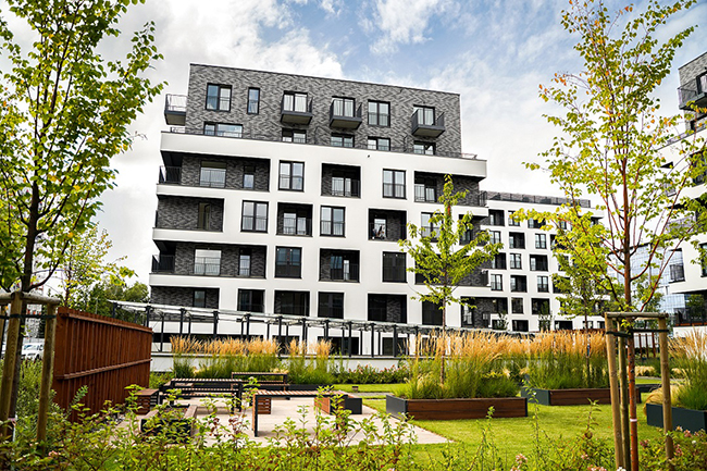 Osiedle Reset w Warszawie zaprojektowała pracownia APA Wojciechowski. 