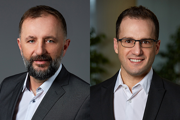 Od lewej: Andrzej Gutowski, wiceprezes i dyrektor ds. sprzedaży, oraz Boaz Haim, prezes Ronson Development. 