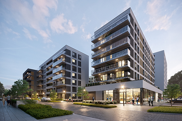 W V etapie Stacji Kazimierz powstanie 96 mieszkań i cztery lokale usługowe.