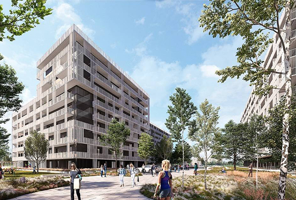 Stacja Wola w Warszawie to docelowo ponad 1000 mieszkań. Wiz. Echo Investment