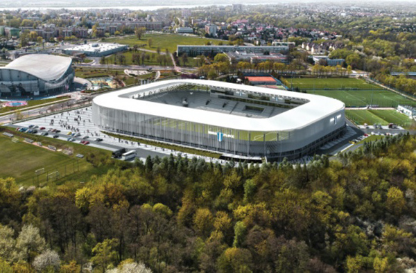 Wykonawcą stadionu w Płocku została firma Mirbud.