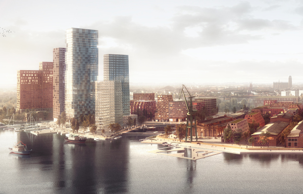 Projekt Henning Larsen dla Stoczni Cesarskiej w Gdańsku Projekt Henning Larsen dla Stoczni Cesarskiej w Gdańsku