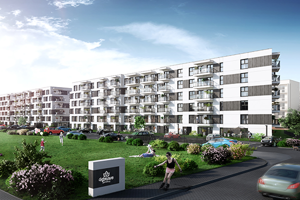 W ramach projektu osiedle Cisowe powstaną mają 4 budynki z ponad 400 lokalami.