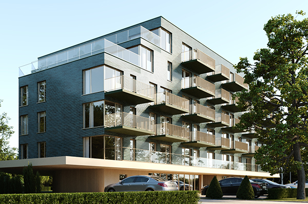 Projekt inwestycji Matexi przy ul. Świtezianki w Krakowie.