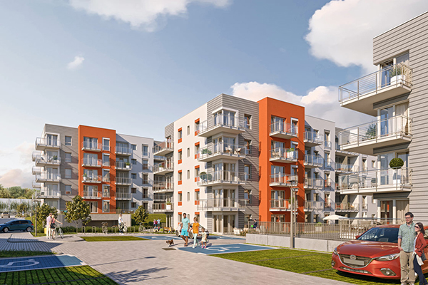 Osiedle Słoneczne Wzg&oacute;rza - w ostatnim etapie zaprojewktowano ok. 200 mieszkań.