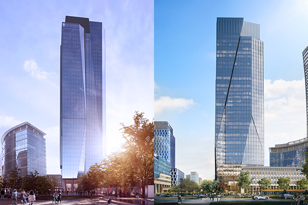 Wieżowiec The Bridge to wsp&oacute;lny projekt hoelnderskiej pracowni UNStudio oraz Polsko-Belgijskiej Pracowni Architektury Projekt.