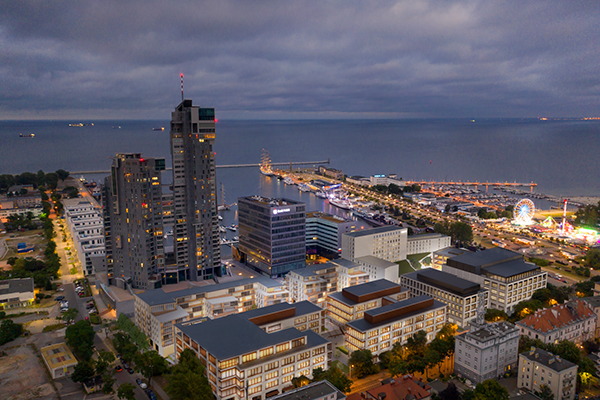 Drugi etap wielofunkcyjnego projektu Waterfront w Gdyni. wiz. Vastint Poland