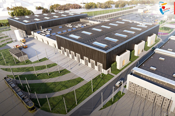 Wykonawcą ekologicznej zajezdni tramwajów w Warszawie jest konsorcjum firm ZUE i Yörük Yapı. 