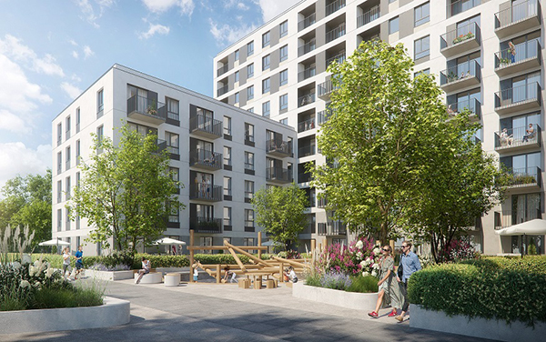 Osiedle Zenit w Łodzi, pierwszy etap inwestycji będzie gotowy jeszcze w tym roku. Osiedle Zenit w Łodzi, pierwszy etap inwestycji będzie gotowy jeszcze w tym roku.