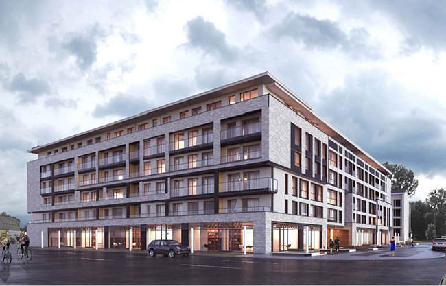 Wykonawcą inwestycji Żeromskiego 17 w Warszawie został Erbud. Wiz. Matexi.