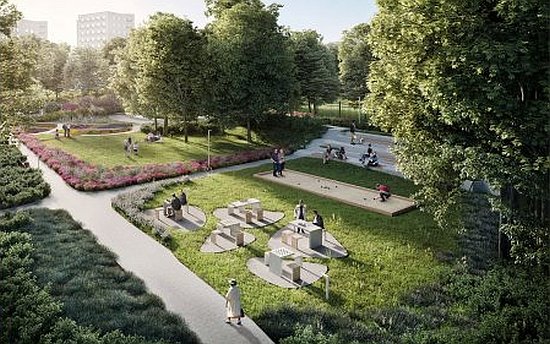Park Centralny w Gdyni - rusza budowa, wiz. materiały inwestora